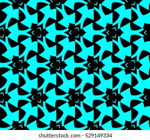 Abstract background. Vector seamless pattern. Blue geometric seamless pattern in modern stylish