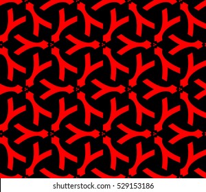 Abstract background. Vector seamless pattern. Red geometric seamless pattern in modern stylish