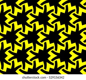 Abstract background. Vector seamless pattern. Yellow geometric seamless pattern in modern stylish