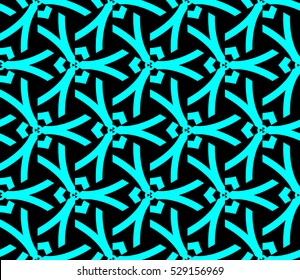 Abstract background. Vector seamless pattern. Blue geometric seamless pattern in modern stylish