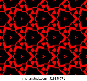Abstract background. Vector seamless pattern. Red geometric seamless pattern in modern stylish