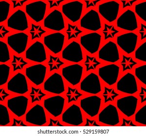 Abstract background. Vector seamless pattern. Red geometric seamless pattern in modern stylish