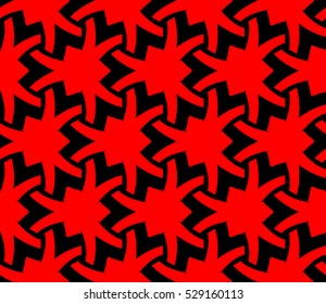 Abstract background. Vector seamless pattern. Red geometric seamless pattern in modern stylish
