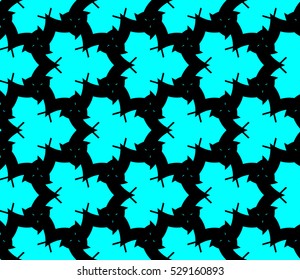 Abstract background. Vector seamless pattern. Blue geometric seamless pattern in modern stylish