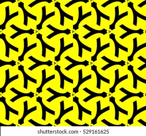 Abstract background. Vector seamless pattern. Yellow geometric seamless pattern in modern stylish
