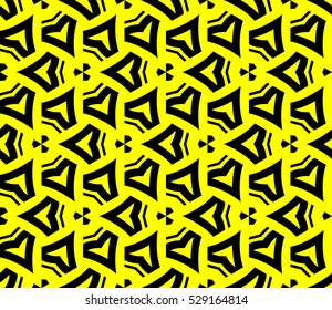 Abstract background. Vector seamless pattern. Yellow geometric seamless pattern in modern stylish