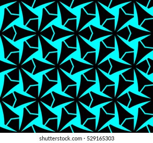 Abstract background. Vector seamless pattern. Blue geometric seamless pattern in modern stylish
