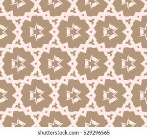 Abstract background. Vector seamless pattern. Beige geometric seamless pattern in modern stylish