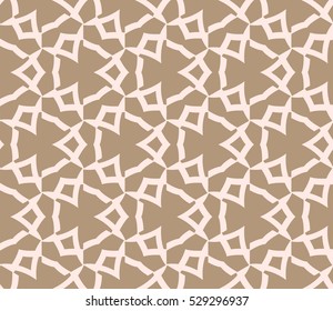 Abstract background. Vector seamless pattern. Beige geometric seamless pattern in modern stylish