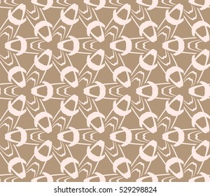 Abstract background. Vector seamless pattern. Beige geometric seamless pattern in modern stylish