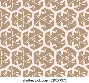 Abstract background. Vector seamless pattern. Beige geometric seamless pattern in modern stylish