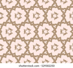 Abstract background. Vector seamless pattern. Beige geometric seamless pattern in modern stylish