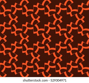 Abstract background. Vector seamless pattern. Orange geometric seamless pattern in modern stylish