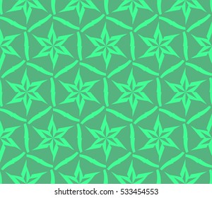 Abstract background. Vector seamless pattern. Green geometric seamless pattern in modern stylish