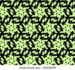 Abstract background. Vector seamless pattern. Green geometric seamless pattern in modern stylish