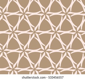 Abstract background. Vector seamless pattern. Beige geometric seamless pattern in modern stylish