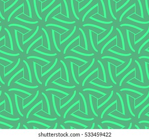 Abstract background. Vector seamless pattern. Green geometric seamless pattern in modern stylish
