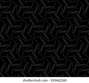 Abstract background. Vector seamless pattern. Black and white geometric seamless pattern in modern stylish