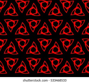 Abstract background. Vector seamless pattern. Red geometric seamless pattern in modern stylish