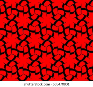 Abstract background. Vector seamless pattern. Red geometric seamless pattern in modern stylish