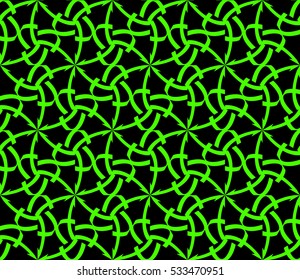 Abstract background. Vector seamless pattern. Green geometric seamless pattern in modern stylish