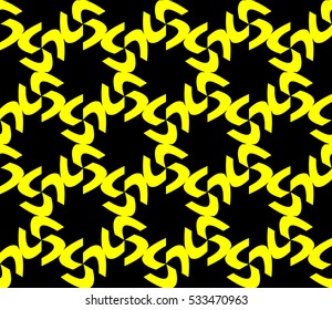Abstract background. Vector seamless pattern. Yellow geometric seamless pattern in modern stylish