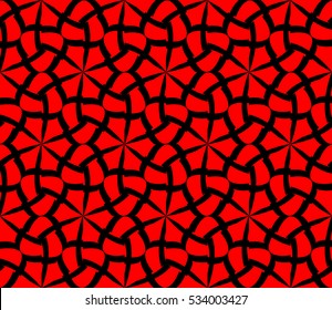 Abstract background. Vector seamless pattern. Red geometric seamless pattern in modern stylish