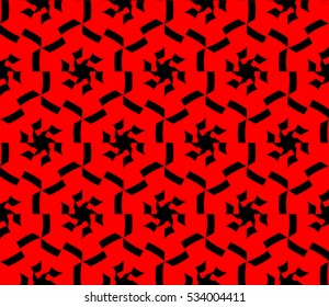 Abstract background. Vector seamless pattern. Red geometric seamless pattern in modern stylish
