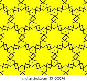 Abstract background. Vector seamless pattern. Yellow geometric seamless pattern in modern stylish