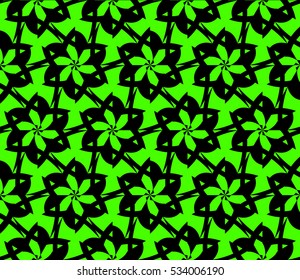Abstract background. Vector seamless pattern. Green geometric seamless pattern in modern stylish