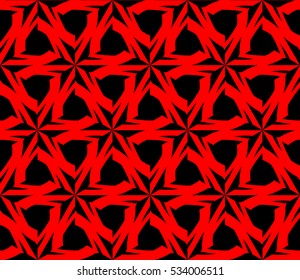 Abstract background. Vector seamless pattern. Red geometric seamless pattern in modern stylish