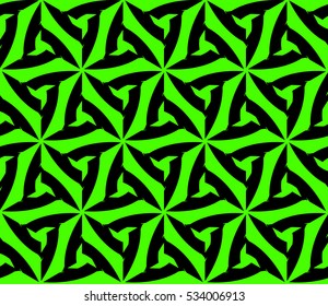 Abstract background. Vector seamless pattern. Green geometric seamless pattern in modern stylish
