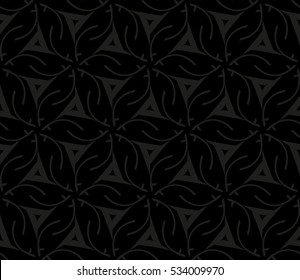 Abstract background. Vector seamless pattern. Black and white geometric seamless pattern in modern stylish