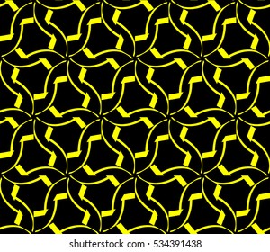 Abstract background. Vector seamless pattern. Yellow geometric seamless pattern in modern stylish