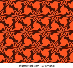 Abstract background. Vector seamless pattern. Orange geometric seamless pattern in modern stylish