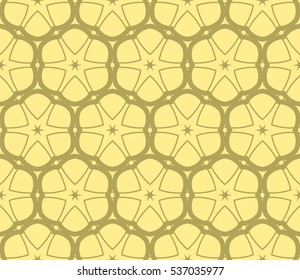 Abstract background. Vector seamless pattern. Yellow geometric seamless pattern in modern stylish