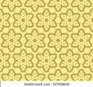 Abstract background. Vector seamless pattern. Yellow geometric seamless pattern in modern stylish