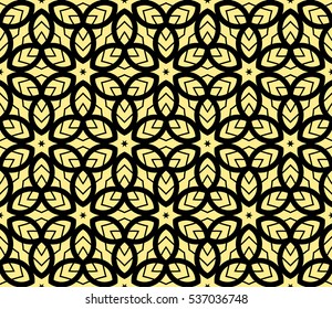 Abstract background. Vector seamless pattern. Yellow geometric seamless pattern in modern stylish