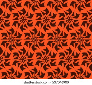 Abstract background. Vector seamless pattern. Orange geometric seamless pattern in modern stylish