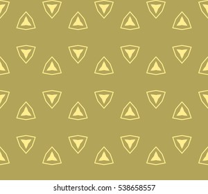 Abstract background. Vector seamless pattern. Yellow geometric seamless pattern in modern stylish