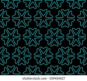 Abstract background. Vector seamless pattern. Blue geometric seamless pattern in modern stylish