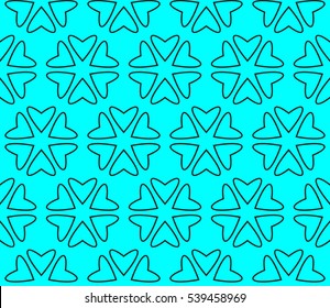 Abstract background. Vector seamless pattern. Blue geometric seamless pattern in modern stylish