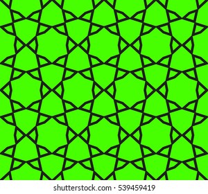 Abstract background. Vector seamless pattern. Green geometric seamless pattern in modern stylish
