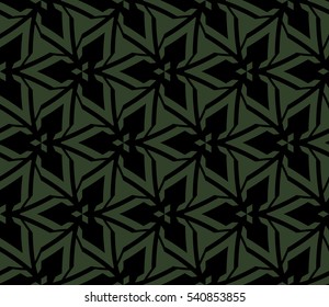 Abstract background. Vector seamless pattern. Green geometric seamless pattern in modern stylish