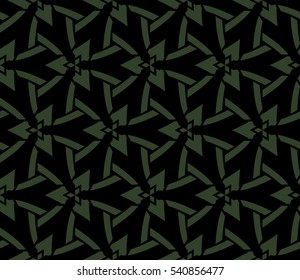 Abstract background. Vector seamless pattern. Green geometric seamless pattern in modern stylish