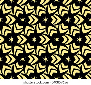 Abstract background. Vector seamless pattern. Yellow geometric seamless pattern in modern stylish