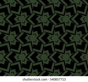 Abstract background. Vector seamless pattern. Green geometric seamless pattern in modern stylish