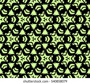 Abstract background. Vector seamless pattern. Green geometric seamless pattern in modern stylish