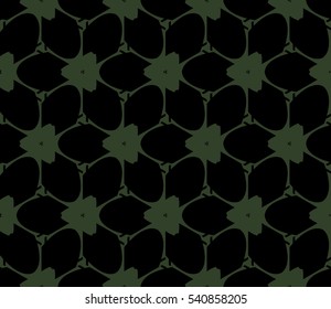 Abstract background. Vector seamless pattern. Green geometric seamless pattern in modern stylish