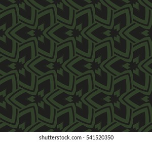 Abstract background. Vector seamless pattern. Green geometric seamless pattern in modern stylish